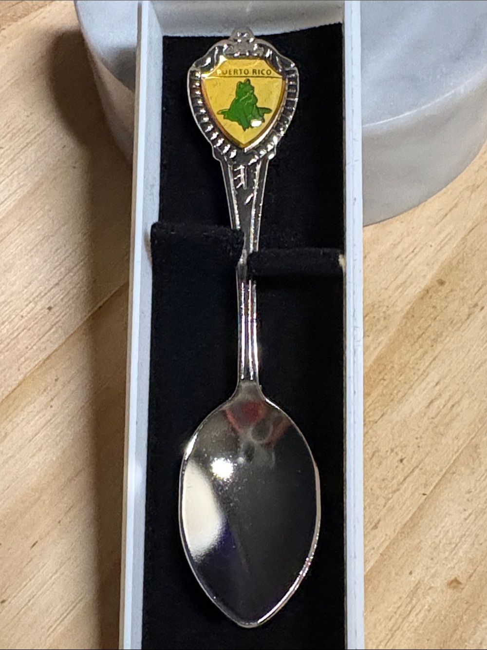 Silver Puerto Rico Collectible Souvenir Spoon (v)